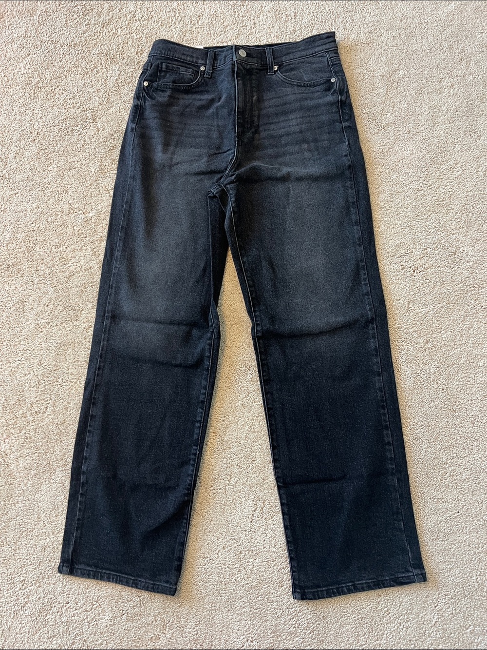 Gloria Vanderbilt Women’s Straight Relaxed Black Jeans Size 8 NWT